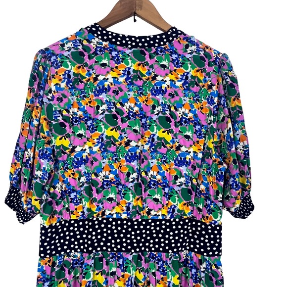 Boden Elsa Midi Tea Floral Dress w/ Pockets Women 12R (K685) - Picture 6 of 11